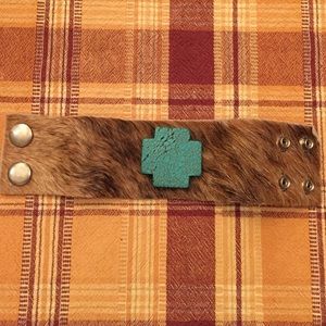 Horse or cow hide bracelet