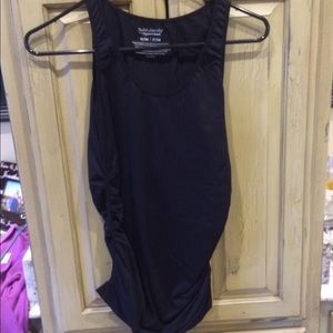Black and white maternity tanks