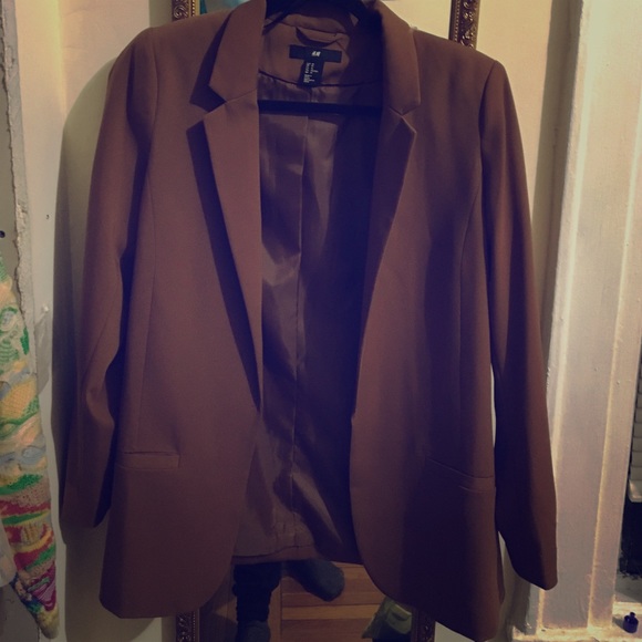 Caramel color loose fit blazer