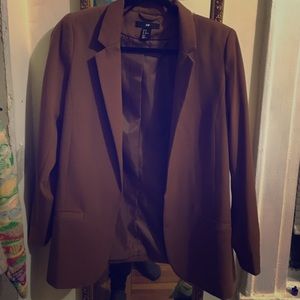 Caramel color loose fit blazer