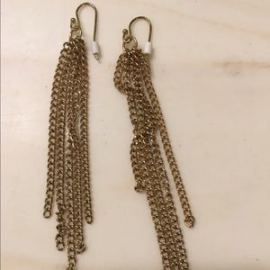 3 sets of gold earrings
