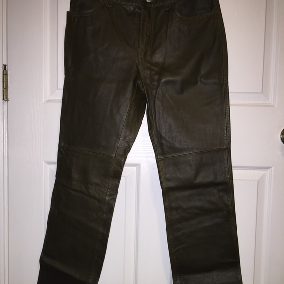 Gap Boot Cut Leather Pants