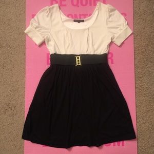 Casual dress , white/black