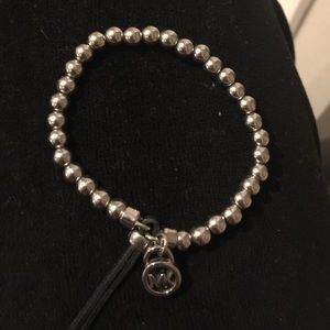 Michael Kors Silver Beaded Bracelet