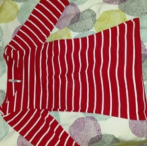 Heart & Hips striped boat neck tee