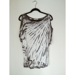 Cold Shoulder Tie Dye Tee