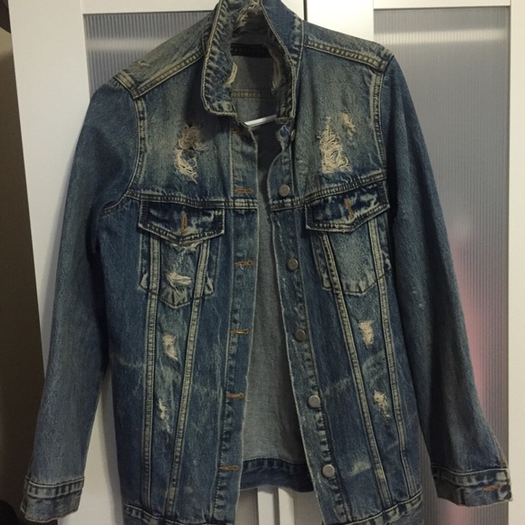 Urban Outfitters Distressed Washborn Denim Jacket