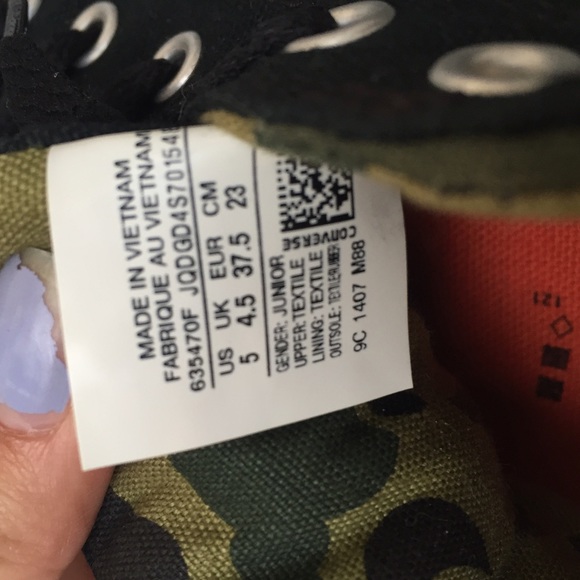Camo Converse - Picture 3 of 4
