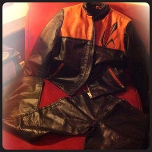 PREMIUM CUSTOM LEATHER MOTO JACKET YKK ZIPPERS