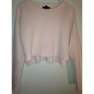 Cropped White Sweater ✨