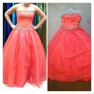 Peach Prom Dress