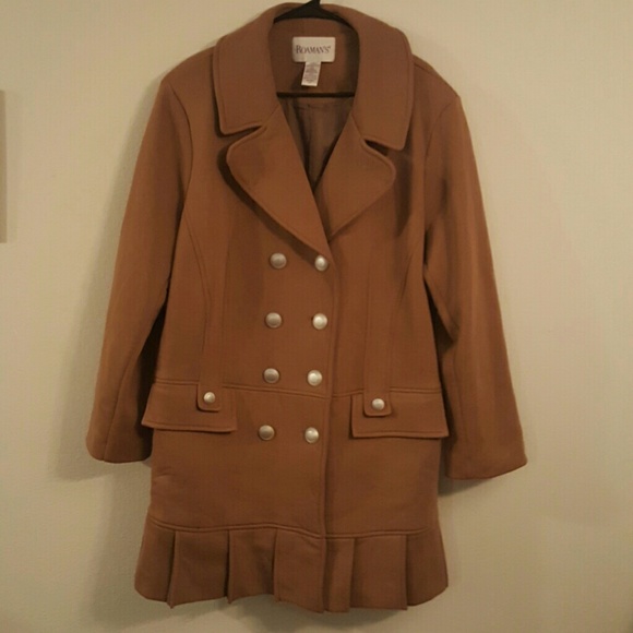 Ruffled Bottom Pea Coat