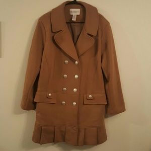 Ruffled Bottom Pea Coat