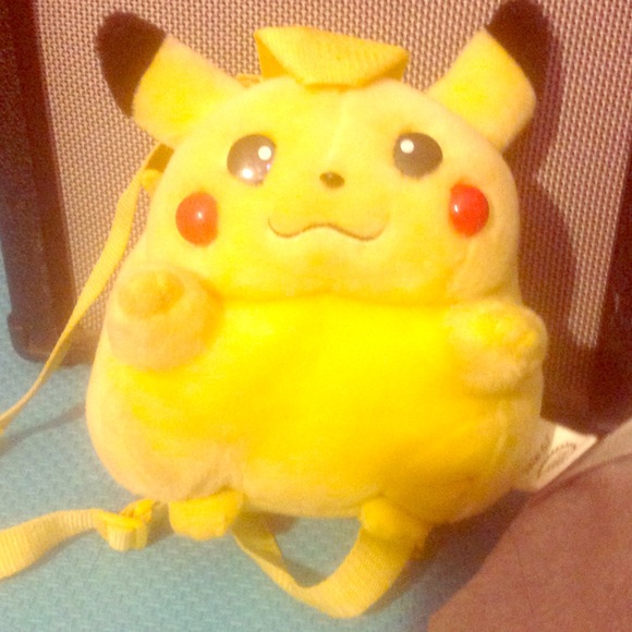 My stuffed animal from Pokemon  it's a backpack