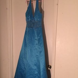 Light blue prom dress