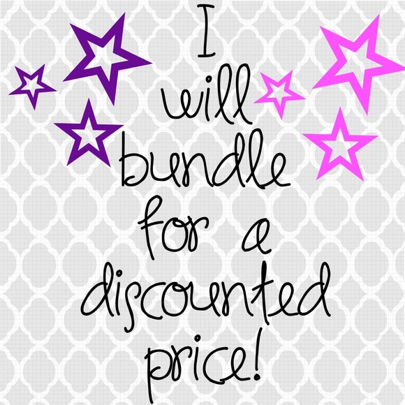 Will bundle multiple items for a great price!