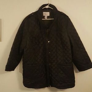 Fleece Lined Quilted Coat
