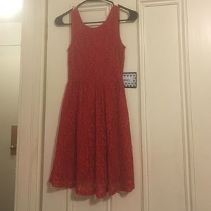 Red dress with bow