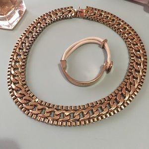 ALDO bracelet/ F21 necklace