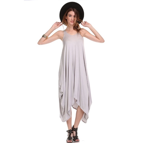 "Life on Mars" Asymmetrical Harem Midi Dress - Picture 2 of 2