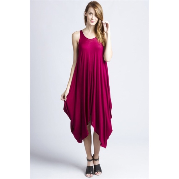 "Life on Mars" Asymmetrical Harem Midi Dress - Picture 2 of 2