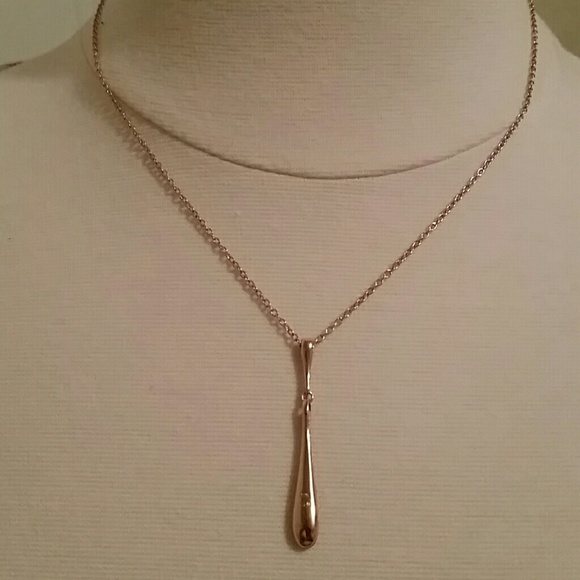 Fini Jewelry Rose Gold Over Ss 925 Teardrop Necklace Poshmark