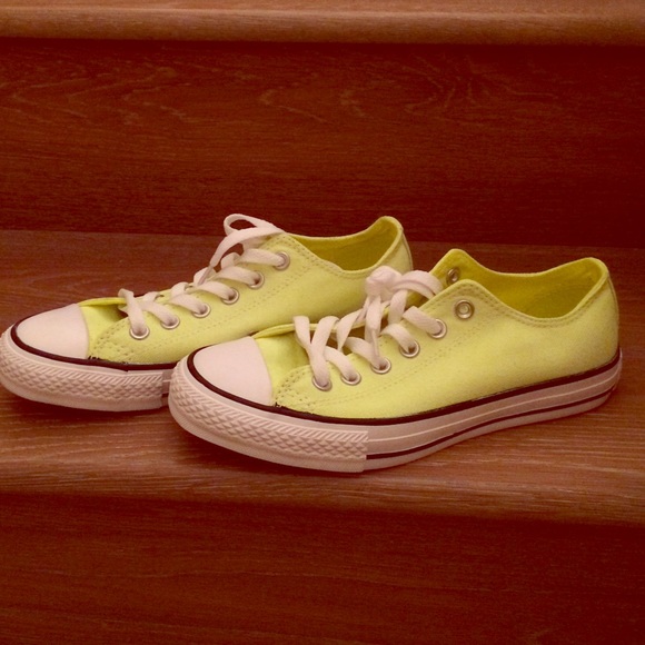 Neon yellow Converse