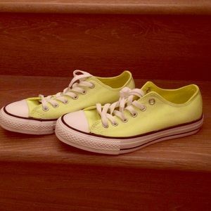 Neon yellow Converse