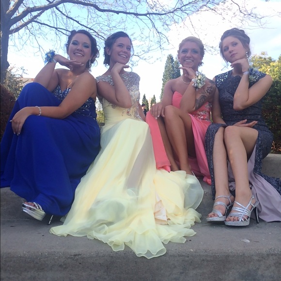 Yellow Prom Dress - Picture 3 of 3