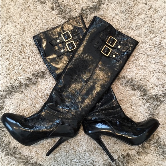 Steve Madden black knee height boots