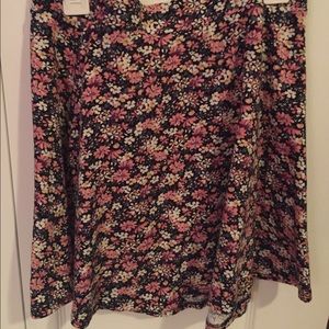 LA Hearts Floral Skirt