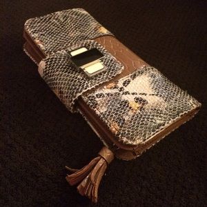 Snakeskin Oversized Wallet