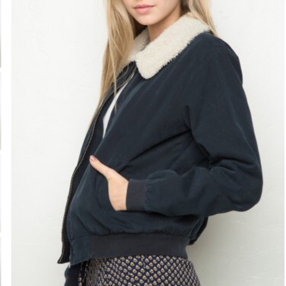 ❌SOLD❌NWOT Navy Nelson Bomber Jacket - Picture 4 of 4