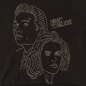 X-Files "I Want To Believe" Crop Tee