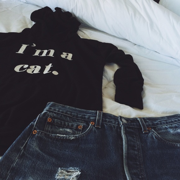 I'm a cat black hoodie
