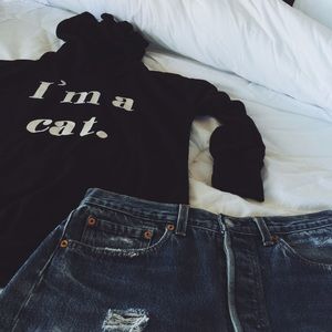 I'm a cat black hoodie