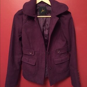 Purple pea coat
