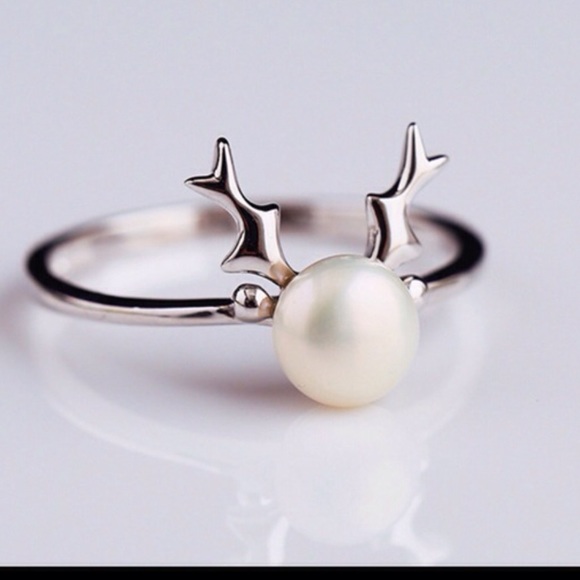 Cute Jewelry - Cute Antler Ring!  925 Sterling Silver New