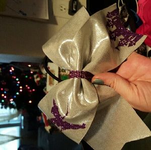 Cheer/hair bows Mustache and Disney Land