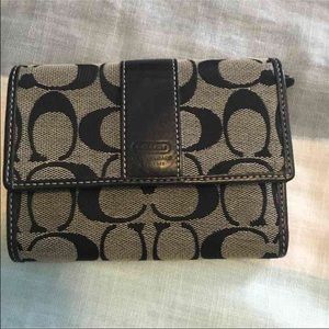 Coach Signature Print Wallet