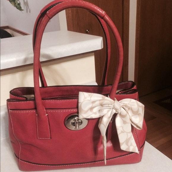 Raspberry colored Coach Bag!