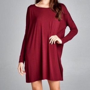 Burgundy tunic