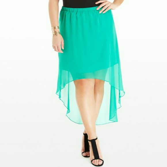 🎉HP🎉FTF Pink High Low Chiffon Skirt