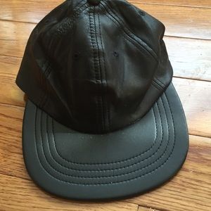 American Apparel REAL Leather Baseball Cap