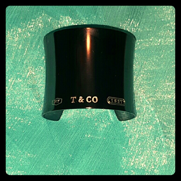 Tiffany and Co. 1837 wide cuff bracelet titanum