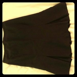 Brown 3/4 length trumpet skirt