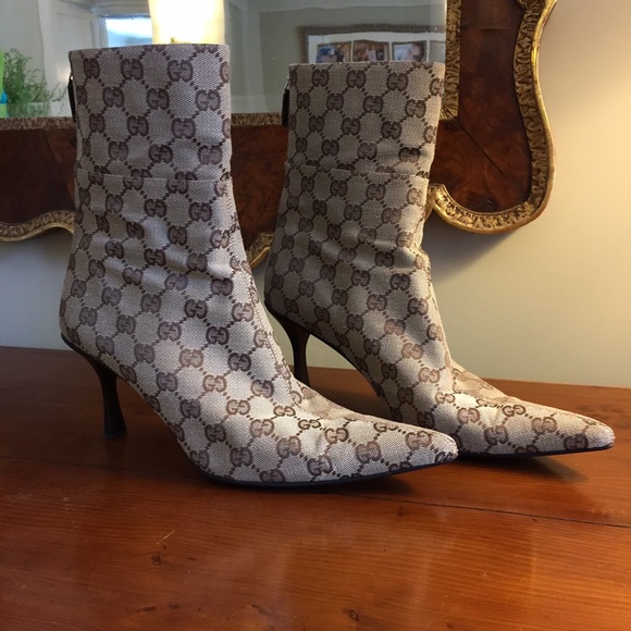 Gucci Monogram Boots