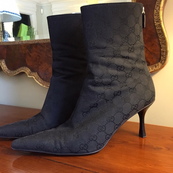 Gucci Monogram Boots