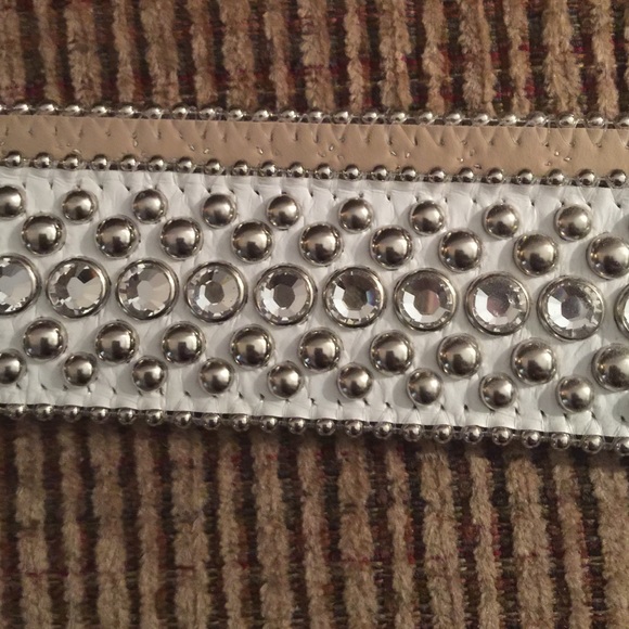 Leather and Swarovski Crystal belt main image 4