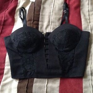 Floral print crop top